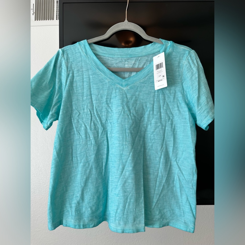 NWT ‘Eileen Fisher’ Organic Cotton Premium Basic Tee for sale!
